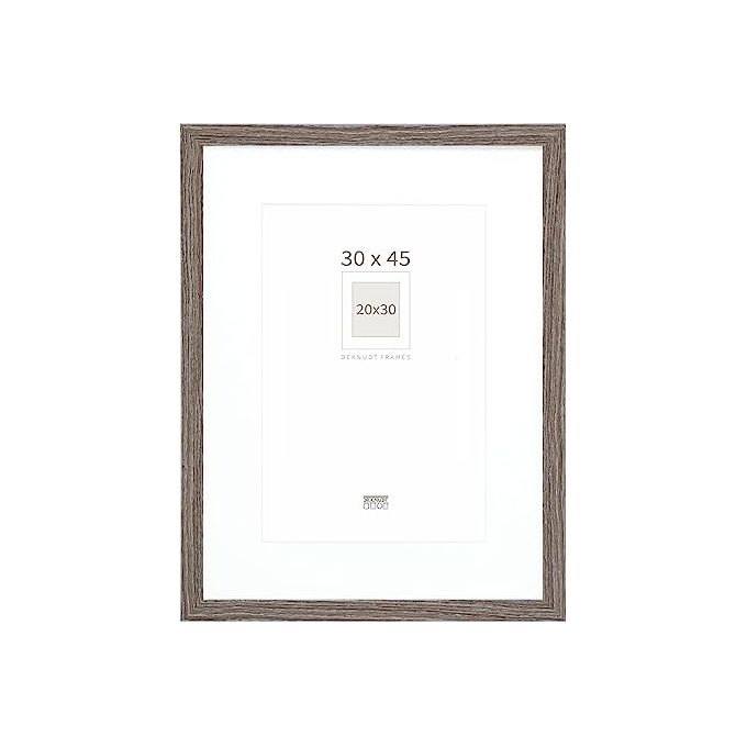 Deknudt S66KH3 P1 Cornice Portafoto 30x45cm in Legno Grigio Quercia con Passepartout