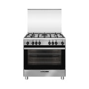 Glem Gas SA865VI Cucina a Gas 5 Fuochi Forno 100 L Classe A (80x60x90 cm) colore Acciaio inox