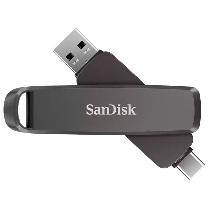 SanDisk SDDDE1-512G-G46 Unita' Flash USB 512 GB USB Type-C USB Type-A 3.2 Gen 2 Velocita' Lettura 1000 MB-s Scrittura 900 MB-s colore Nero