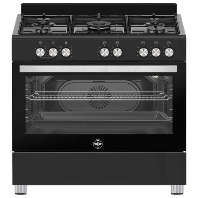 LaGermania SE965ENE24 Cucina a gas con 5 Fuochi e forno elettrico ventilato Classe A 8 funzioni Nero