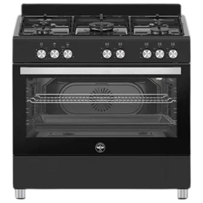 La Germania SE965GNE24 Cucina a gas 5 fuochi con forno a gas ventilato 90 cm Inox