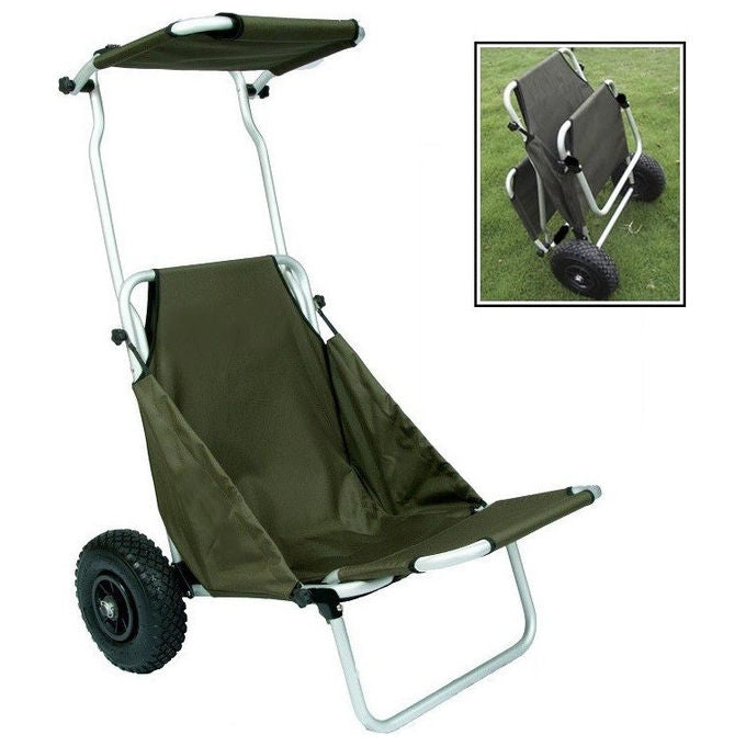 Stealth Gear SGTRFG Trolley per Fotocamera in Alluminio con Tettuccio 2 Ruote 110 Kg colore Verde