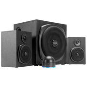 Speedlink SL-820009-BK GRAVITY LT Sistema di Altoparlanti Bluetooth 2.1 80 W Potenza di Picco Subwoofer in Legno Telecomando RGB con Controllo Volume e Bassi colore Nero