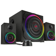 SpeedLink SL-830100-BK Sistema di Subwoofer 2.1 con Bluetooth Illuminazione RGB Potenza 60 W colore Nero