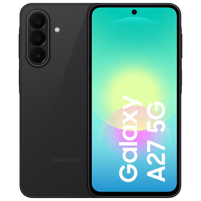 Samsung SM-A276BZKBEUE Galaxy A27 Smartphone 5G 6GB 128GB Display Super AMOLED 120Hz colore Nero