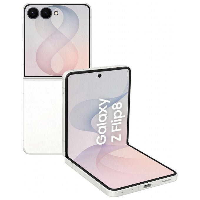 Samsung SM-F776BZWHEUE Galaxy Z Flip8 Smartphone 5G 12GB RAM 512GB Storage 6.9'' 50MP Fotocamera Batteria 4300 mAh colore Crema