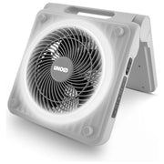 Unold SOLARVENTILATOR CAMPING 86517 Ventilatore portatile Diametro 20 cm 5 velocita' Batteria LiPo 24 h autonomia Ricarica USB 5 h colore Grigio