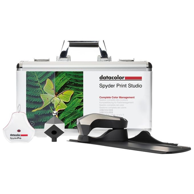 Datacolor Spyder Print Studio Kit - Include Spyder Print SpyderPro e Spyder Cube - Con custodia in metallo - Gestione completa del colore delle foto dall'acquisizione alla modifica fino alla stampa