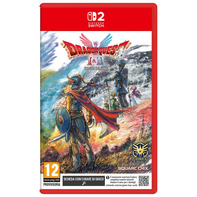 Square Enix SQXE06981 Dragon Quest I and II HD-2D Remake RPG Preordine 30-10-2025 Piattaforma Nintendo Switch 2 Lingue ITA Inglese Giapponese Cinese semplificato colore Nero