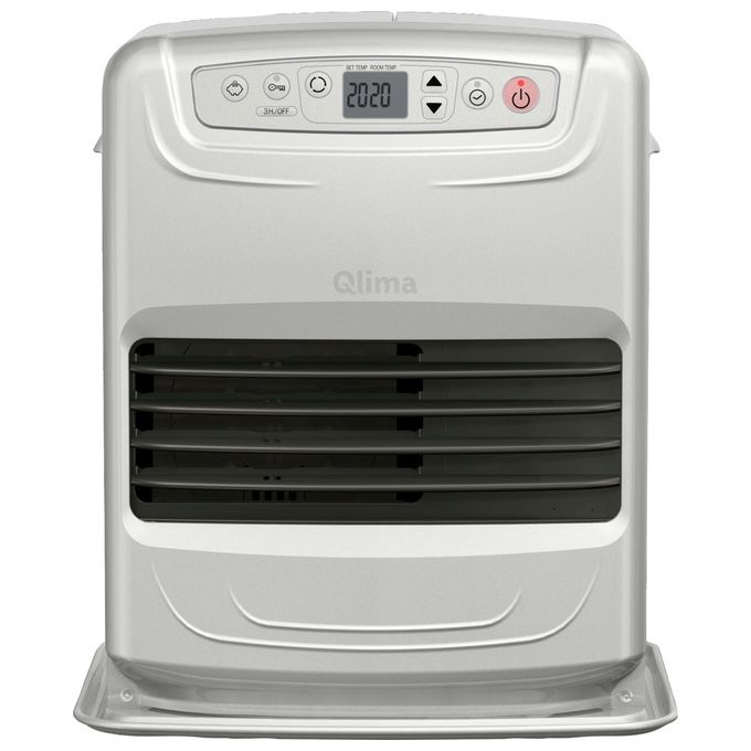 Qlima SRE3531TC-2 SRE 3531 TC-2 Riscaldatore ambiente elettrico con ventilatore Potenza termica 3100 W Adatto per stanze fino a 120 m³ colore Argento