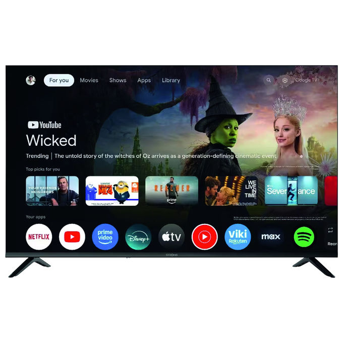 Strong SRT50UH7773 Smart TV 50'' 4K UHD HDR10 Dolby Vision Google TV Android 14 colore Nero