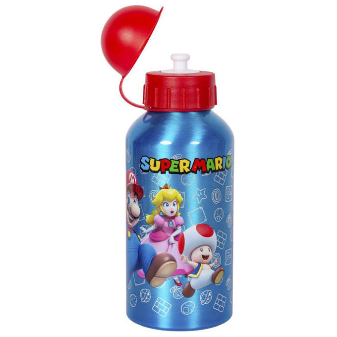 Stor ST75239 Super Mario Borraccia in Alluminio 560 ml con Beccuccio Retraibile