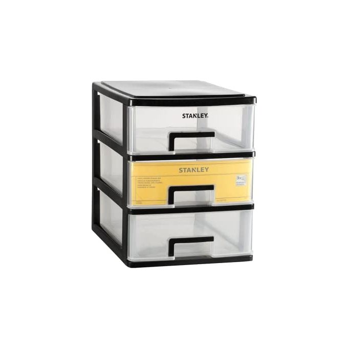 Stanley Porta Minuteria Essential Small 3 Cassetti Nero