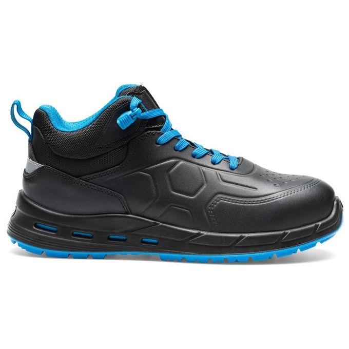 Sottozero Work Flag, Scarpe Antinfortunistiche Alte da Lavoro in Pelle, S7 FO SR ESD, Nero, Taglia 44