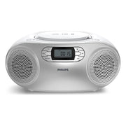 Philips TAZ2000S-10 lettore CD portatile con Bluetooth 6.0 riproduzione CD CD-R CD-RW altoparlanti incorporati 2 da 6,35 cm potenza 3 W colore Argento