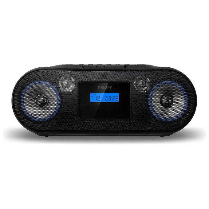 Philips TAZ7500-10 Lettore CD Portatile con Radio DAB+ FM Bluetooth USB 12 W colore Nero