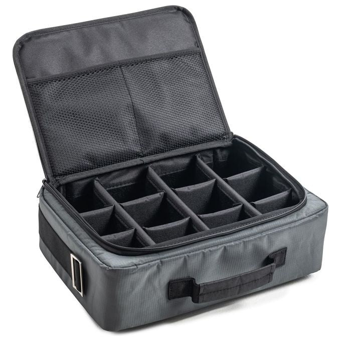 B and W International TEX.166 Borsa per Fotocamera con Divisorio Grigio