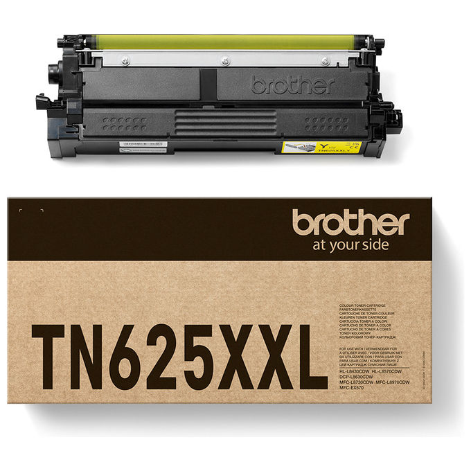 Brother TN625XXLY Toner Originale Giallo fino a 6500 pagine per stampanti HLL8430CDW HLL8570CDW DCPL8630CDW MFCL8730CDW MFCL8970CDW colore Giallo