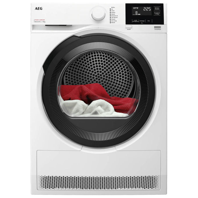 AEG TR7HG18C Serie 7000 Asciugatrice Pompa di Calore 8 Kg Tecnologia SensiDry MixDry PreciseDry Filtro EasyClean (68x59 6x85 cm) colore Bianco
