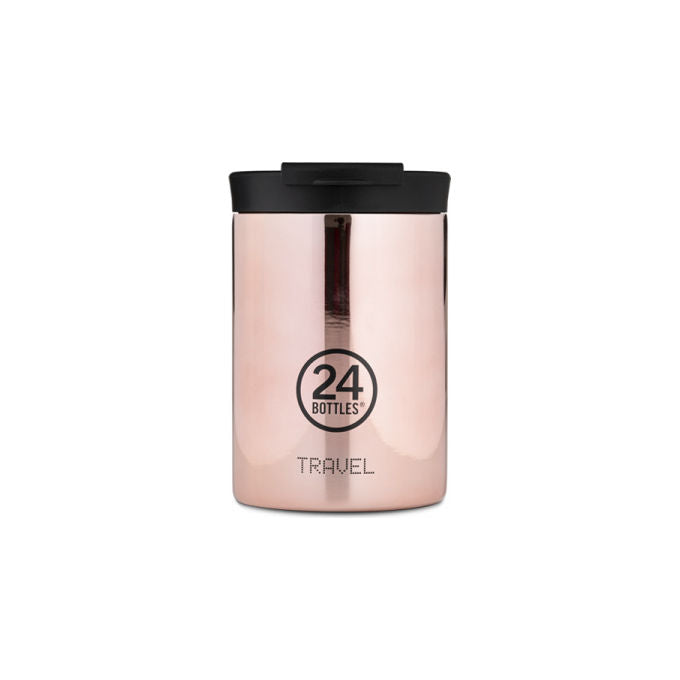 24Bottles TRAVEL TUMBLER 350ML ROSE GOLD Travel Tumbler 350 ml Acciaio inox Isolamento termico 6 h caldo 24 h freddo colore Rose Gold