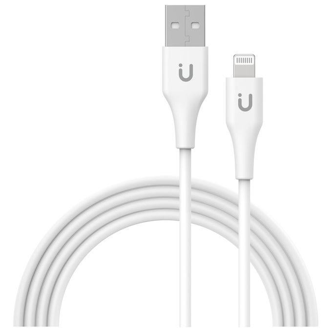 Tunit Cavo Dati Ricarica e Trasferimento Usb-A-Lightning 1mt Bianco