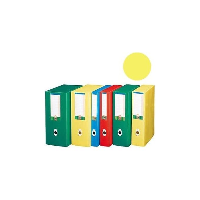 Fellowes U208GI Progetto Plus Scatola Portadocumenti Dorso 8 cm Formato A4 Polipropilene Riciclabile colore Giallo
