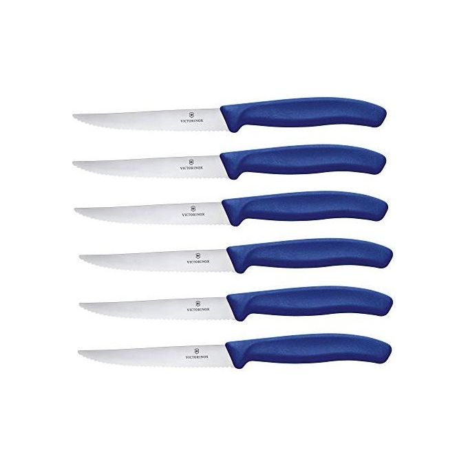 Victorinox Swiss Classic Coltelli da Bistecca 6 Pezzi Blu