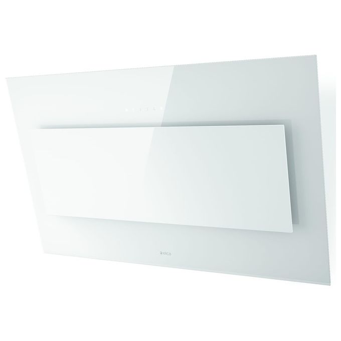 Elica VERTIGO WH-F-90 Cappa a Parete Filtrante  Touch control 3V + I Classe energetica C Portata 690 m3-h 90 cm Vetro Bianco PRF0079554B