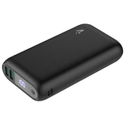 Vultech Powerbank con Schermo Lcd 20000mAh Usb e Type C Quickcharge 3.0 Nero