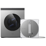 Ecovacs W3 OMNI Robot Lavavetri con Stazione Multifunzione Lavaggio Automatico del Panno Pulizia Intelligente fino al Bordo Nebulizzazione a Triplo Ugello Controllo tramite App colore Nero