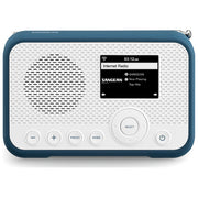 Sangean WFR-39 Portatile Radio DAB FM Internet Spotify TFT Batteria Ricaricabile 2600 mAh colore Blu Bianco