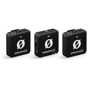 Rode Wireless Me Dual Set Sistema Microfonico Wireless Compatto con Tecnologia Gainassist e Microfoni Integrati per Filmmaking Nero