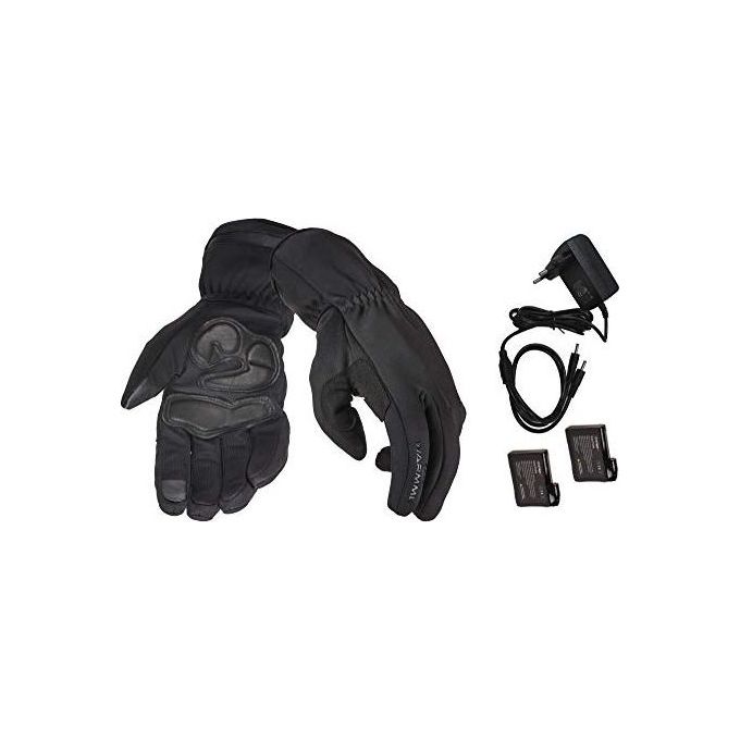 Capit Guanti Riscaldati WARMME URBAN Completo di Batteria 2200mAh e Carica Batteria Nero taglia XS