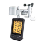 Alecto WS-4700 Stazione Meteorologica Wireless 5 in 1 con Sensore Esterno Display Retroilluminato Orologio Radio Fasi Lunari colore Nero
