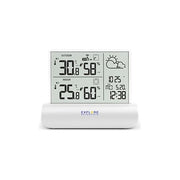 Explore Scientific WSH4501 Stazione Meteorologica con Display in Vetro Trasparente Sensore Incluso Bianco