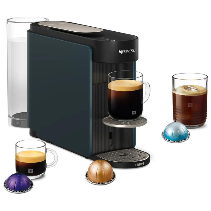 Nespresso XN9404F0 Vertuo Up Macchina da caffe' Capsule Capacita' serbatoio 1,4 L Tempo riscaldamento 3 secondi 5 dimensioni tazza colore Ocean Blue