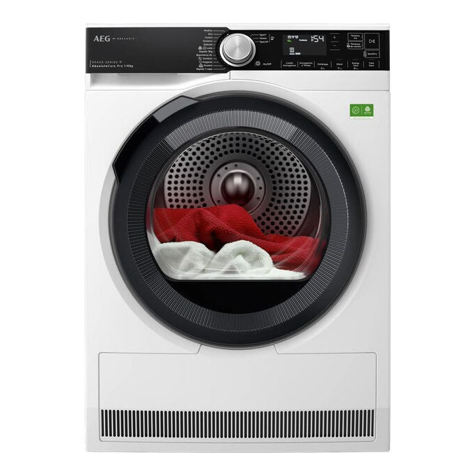 AEG XTR9HBGX510AY Asciugatrice a condensazione 10 Kg Classe A Inverter SmartDry 3DScan SensiDry Filtro EasyClean (60x85x60 cm) colore Bianco
