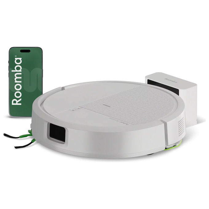 IRobot Y414240 - 100003835 Roomba 115 Combo Robot aspirapolvere e lavapavimenti ClearView LiDAR 15000 Pa Wi-Fi app controllo autonomia 120 min colore Bianco