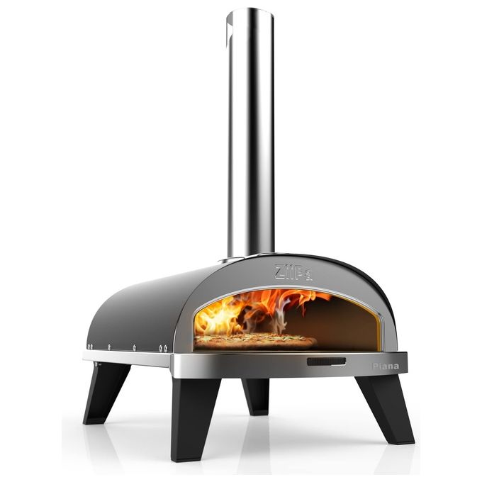 Ziipa Piana Forno a Legna per Pizza Colore Carbonio