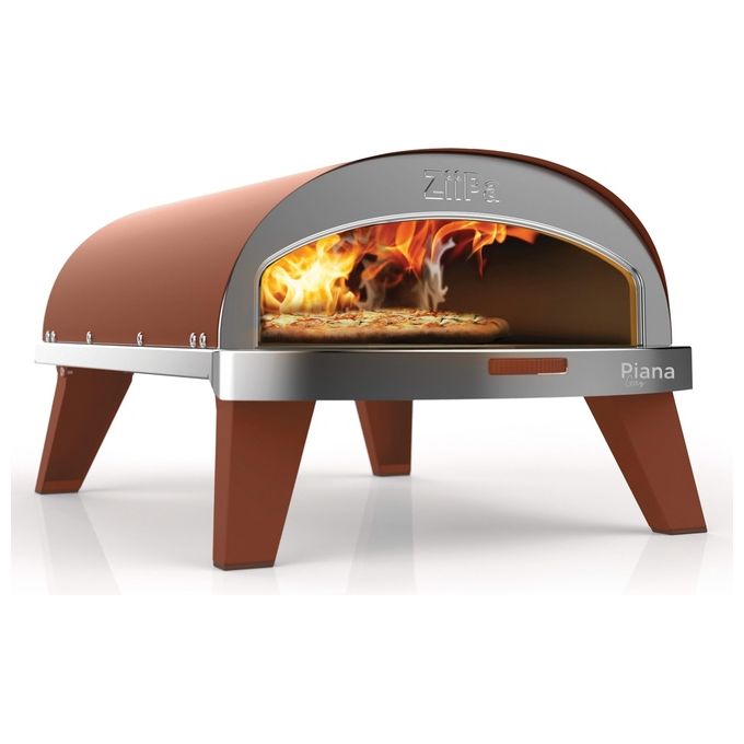 Ziipa Piana Forno a Gas per Pizza Colore Terracotta
