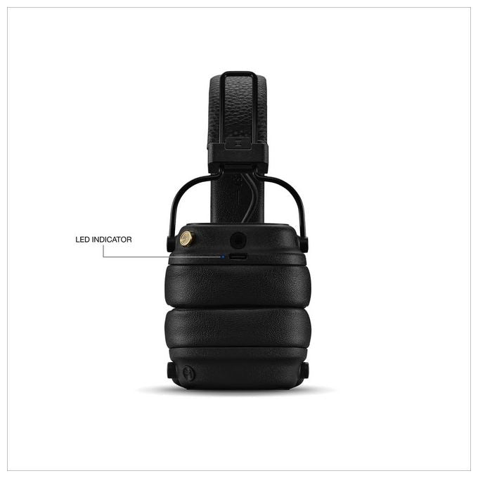 Marshall Major V Cuffie con Microfono Bluetooth Nero