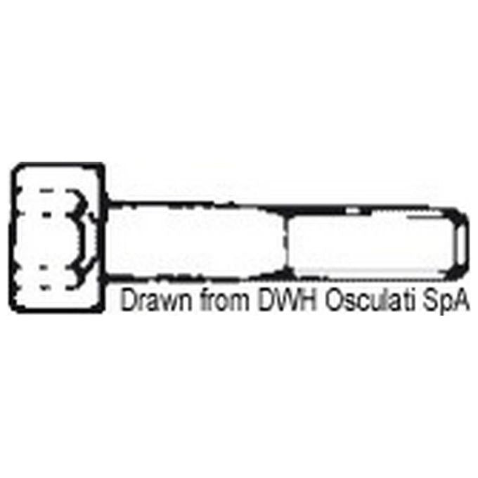 Brugola cilindrica 4X30 AISI 304 BRUG4X30 A2-912-04X030