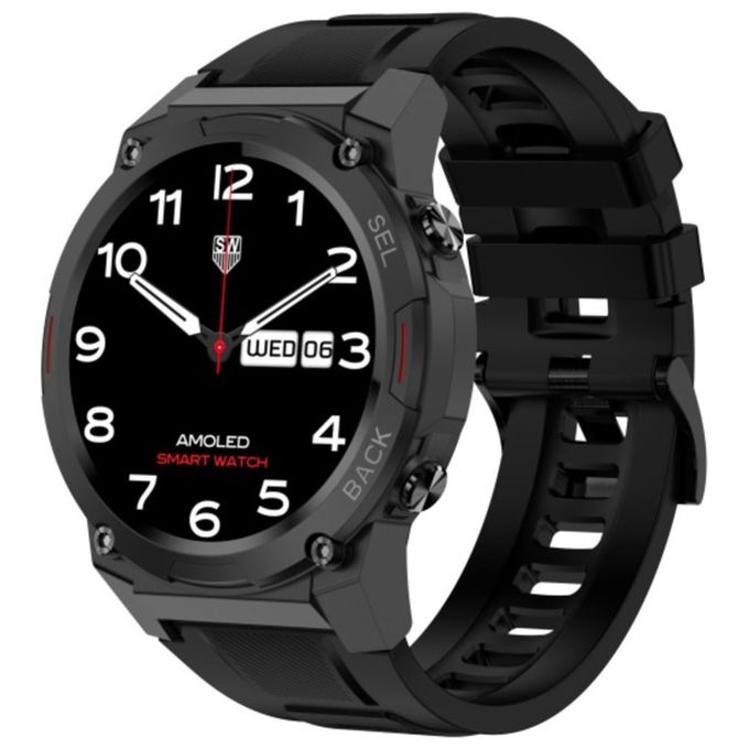 Maxcom FW63 Cobalt Pro black 1.43'' Sport Salute Notifiche Nero