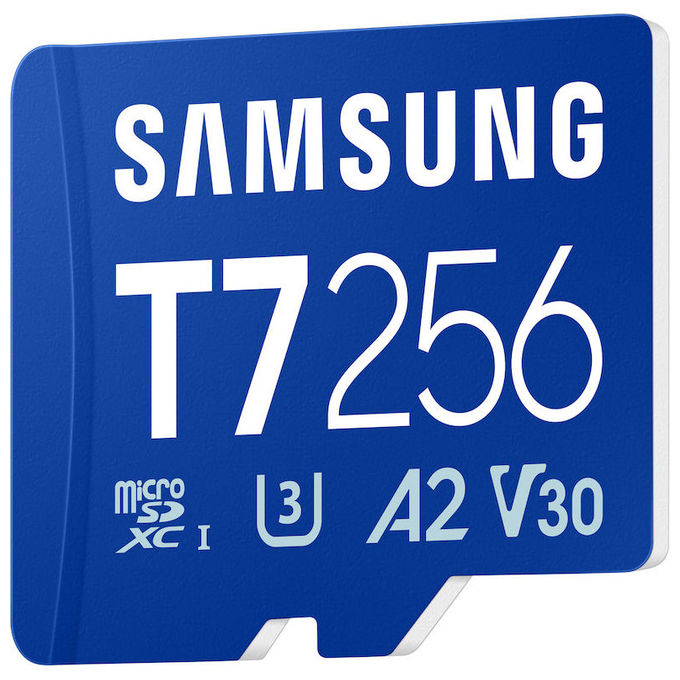 Samsung MB-MB256T-WW T7 Scheda MicroSDXC 256 GB UHS-I U3 V30 A2 170 MB-s colore Blu