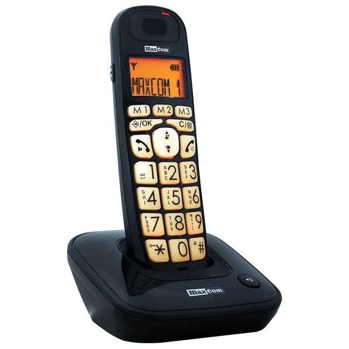 Maxcom MC6800 cordless per anziani con tasti di chiamata rapida e amplificazione della conversazione