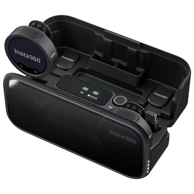 Insta360 MCA10 Microfono Insta360 MIC PRO 2 TX + 1 RX colore Nero