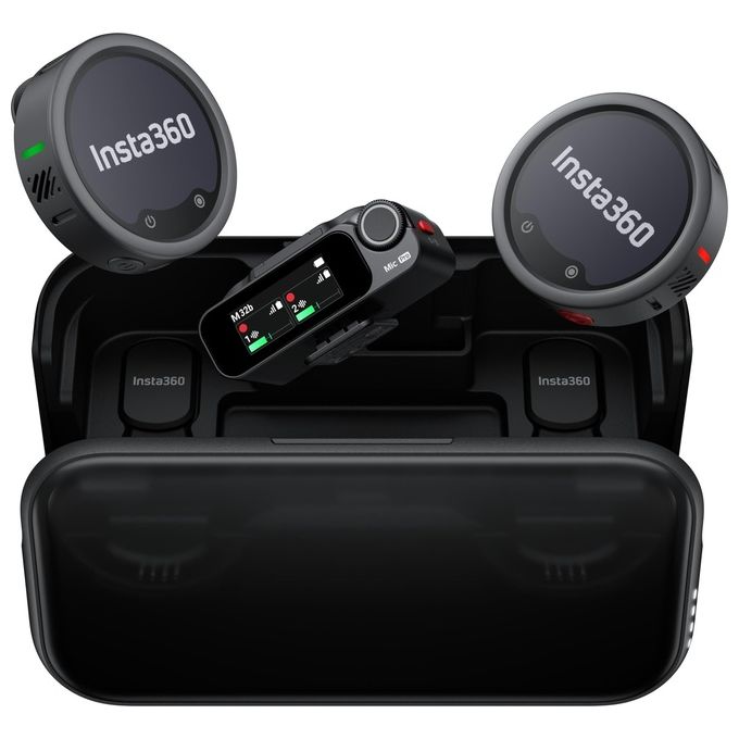 Insta360 MCA10 Microfono Insta360 MIC PRO 2 TX + 1 RX colore Nero