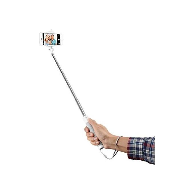 Macally Selfie Stick Bluetooth per Smartphones con Funzione Remote e Manico Estensibile per Selfie Facili e senza Sfide