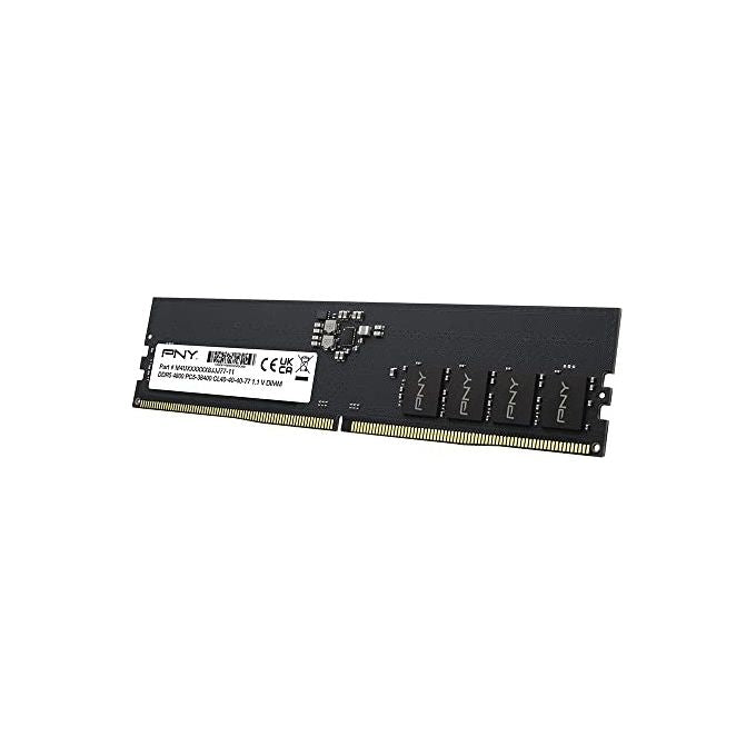 PNY PERFORMANCE DDR5 16GB 4800 MHz DIMM Modulo RAM per computer desktop CL40 1.1V Nero