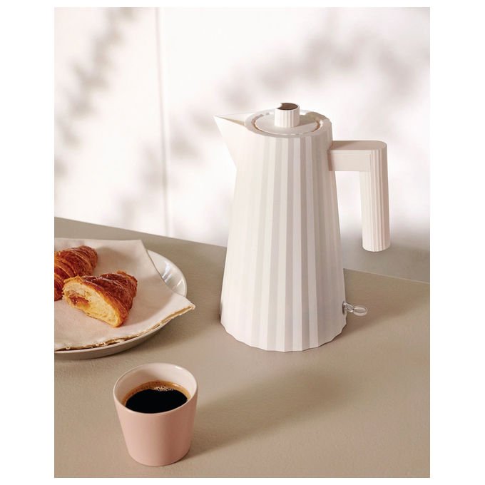 Alessi MDL06B Plissé Bollitore Elettrico 1.7 L 2400 W Filtro anti-calcare Spegnimento automatico Protezione surriscaldamento colore Nero